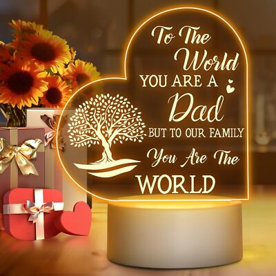 Gifts for Dad from Daughter Son Birthday Daddy Fathers Day Gift Heart  Present UK