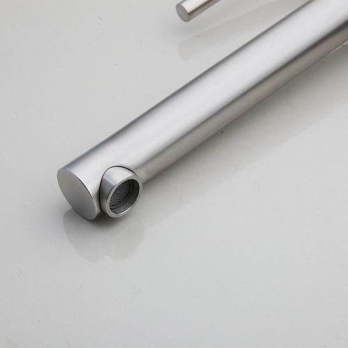 Bathroom Vessel Basin Sink Chrome/Brushed Nickel Spout Taps Mixer Swivel Faucet - Picture 25 of 32
