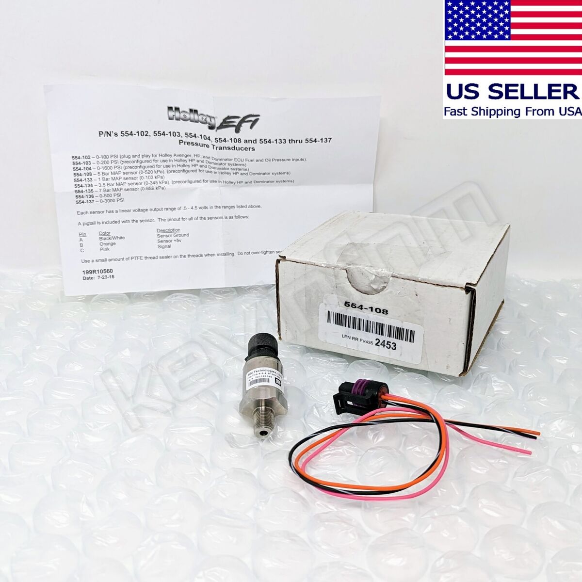 Holley 5 Bar Map Sensor Holley 5 Bar Map Sensor