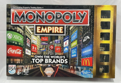 Hasbro Monopoly Empire Top Brands Family Board Game Complete 2013 Gold ...