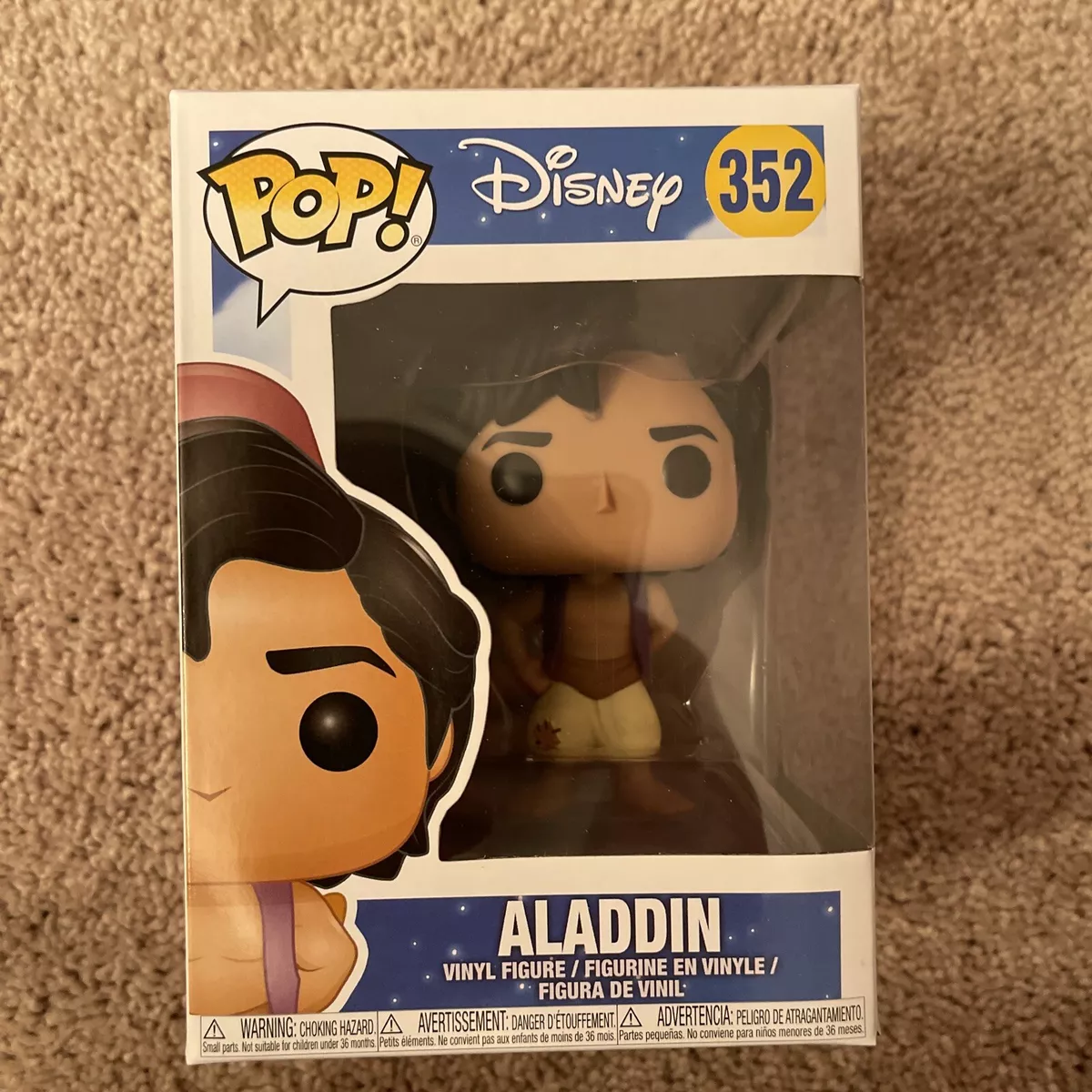 Funko Pop Aladdin 352 Disney Movies Collectible Vinyl Figure w