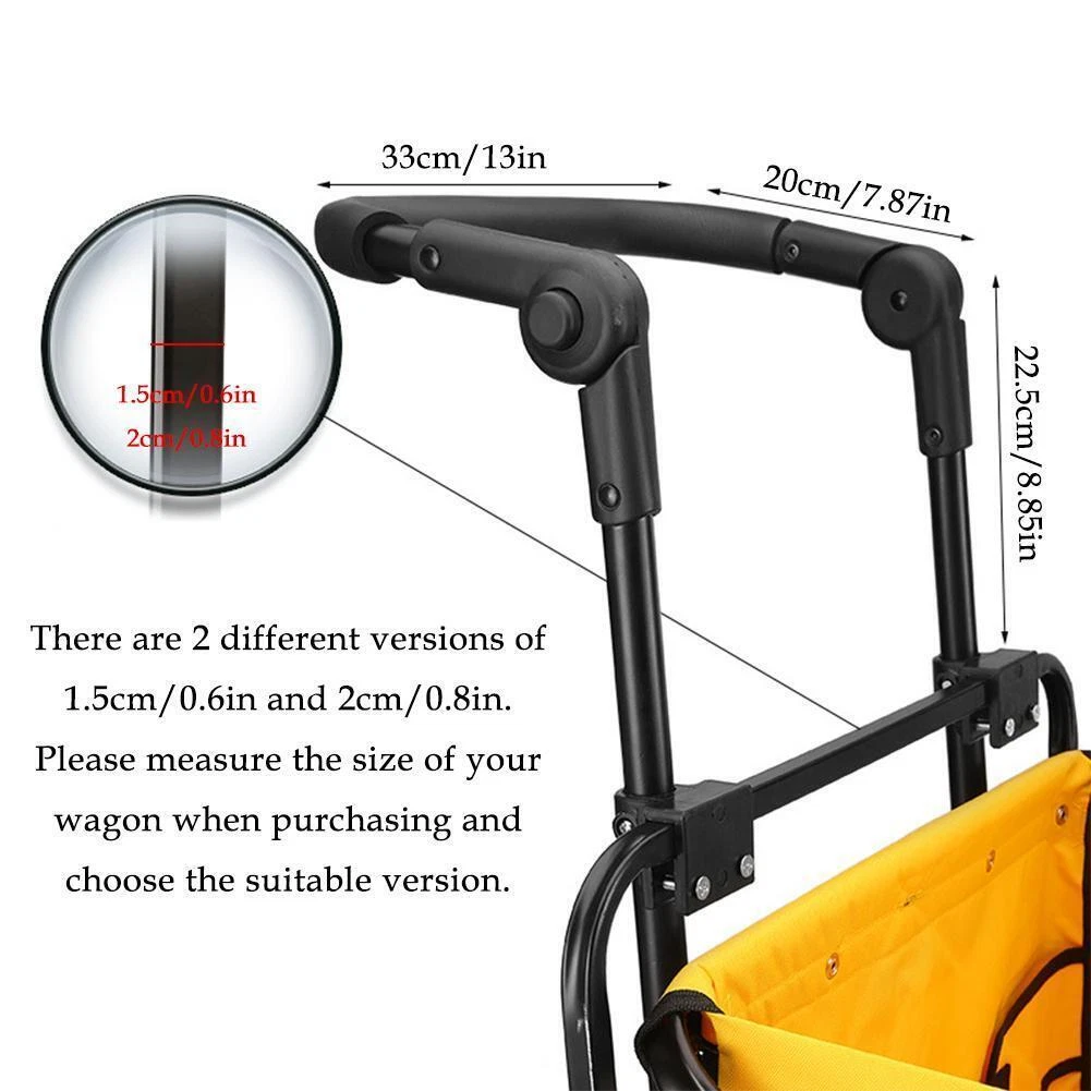 Wagon with cheap push handle