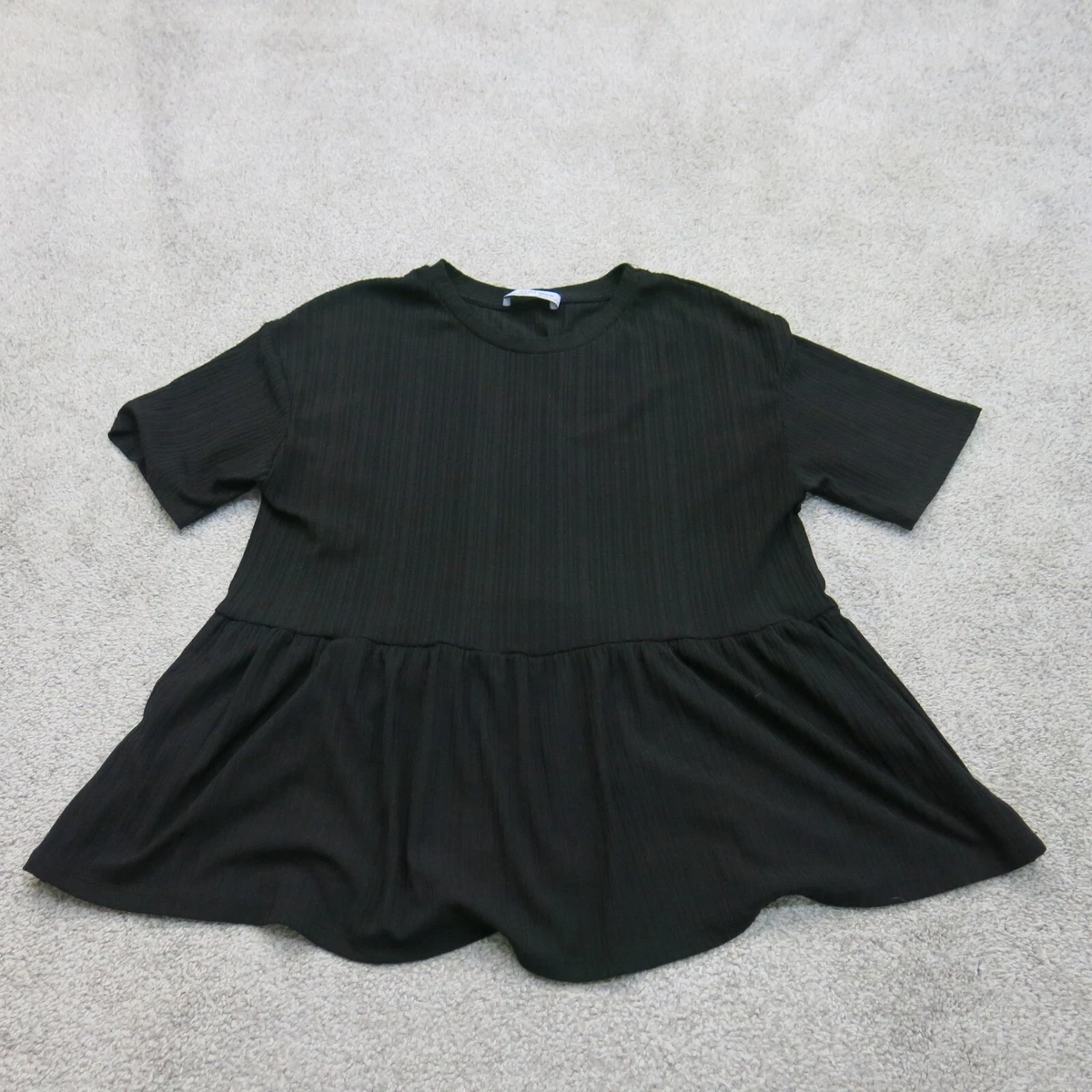 Zara basic top peplum dress