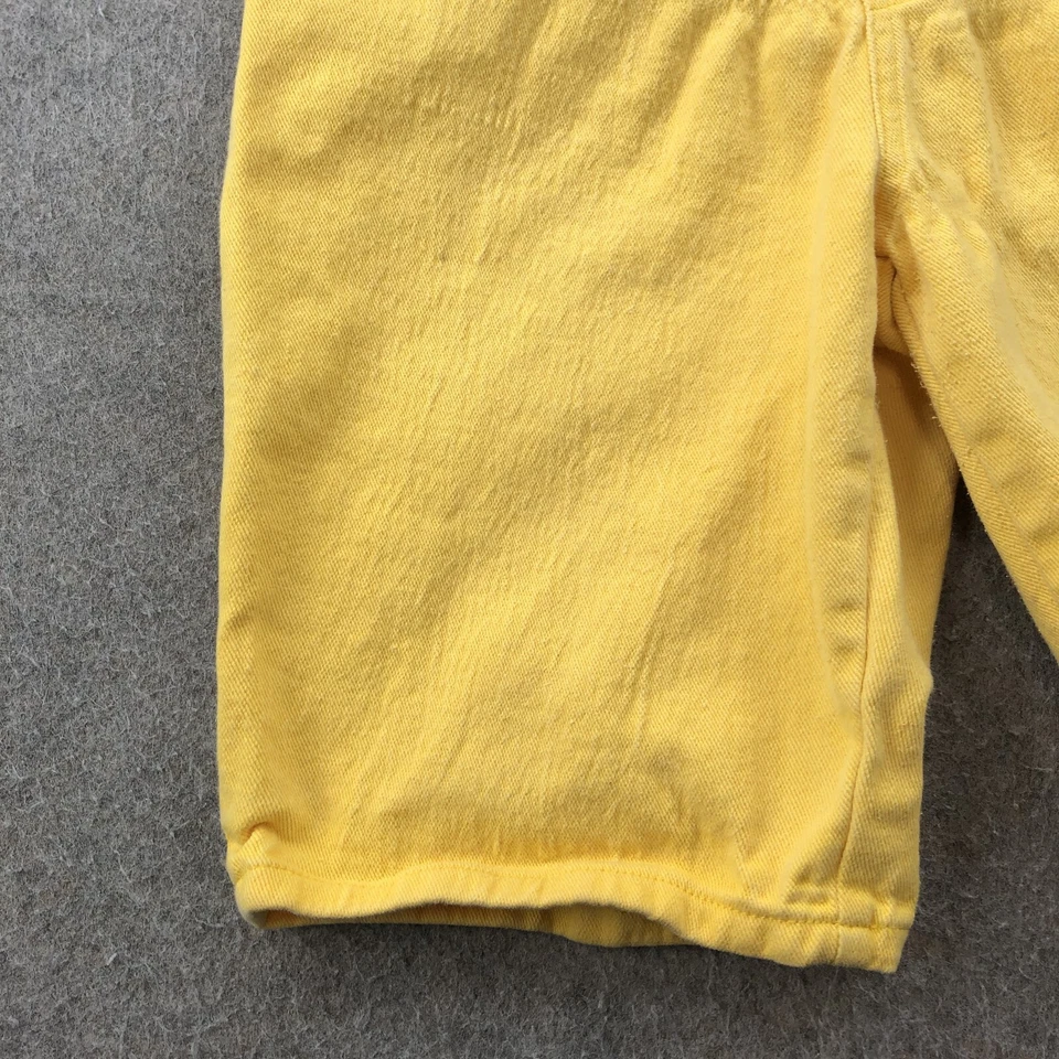 Vintage No Boundaries Shorts Womens 13 Yellow 10" Inseam Casual Surf Beach — 第 2/4 张图片