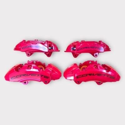 2020-2024 Chevrolet Corvette C8 Z51 Brake Caliper Set Powder