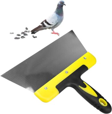 Pigeon Droppings Scraper Bird Poop Remover Stainless Steel Bird Droppings