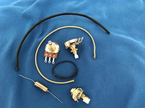Upgrade Wiring Kit Fits Les Paul Jr Short Shaft Pots PIO Vintage Tone Cap