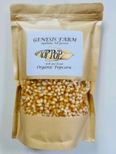 organic yellow popcorn kernels grown and direct from our Nebraska farm, 2lb pkg