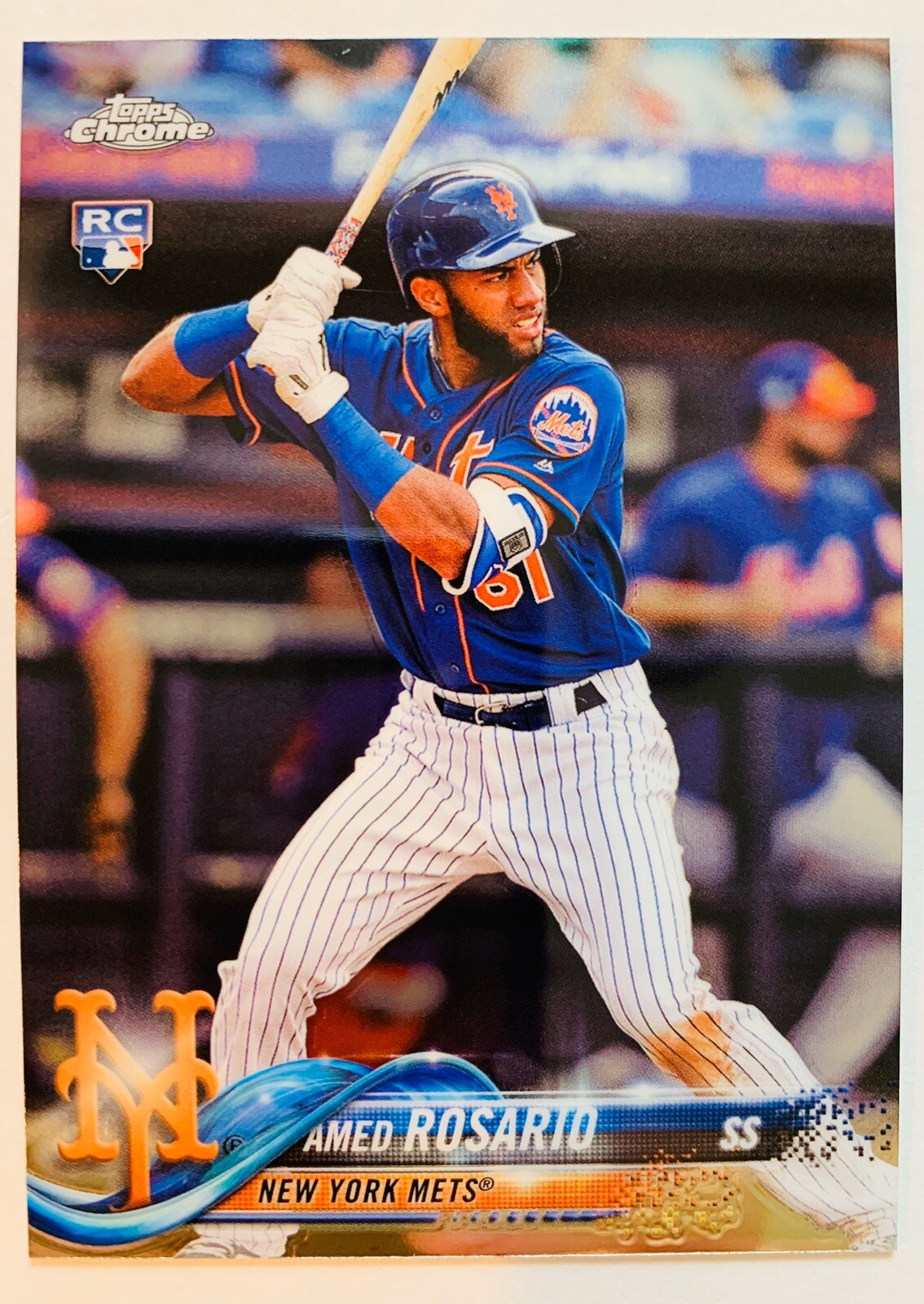 2018 Topps Chrome Amed Rosario Rookie Card Mets Star! Mint+