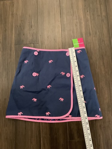 Lilly Pulitzer Haddie Canvas Embroidered Combo Reversible Skirt Size 12 - Picture 9 of 9