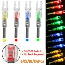 US LED Lighted Nocks for Arrows with .244/6.2mm Inside Diameter Hunting Shooting
