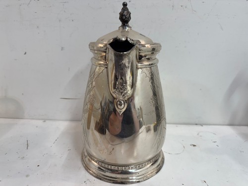 Antique Pelton Bros. St. Louis Silver Plated Aesthetic Movement Water Pitcher - Picture 2 of 12