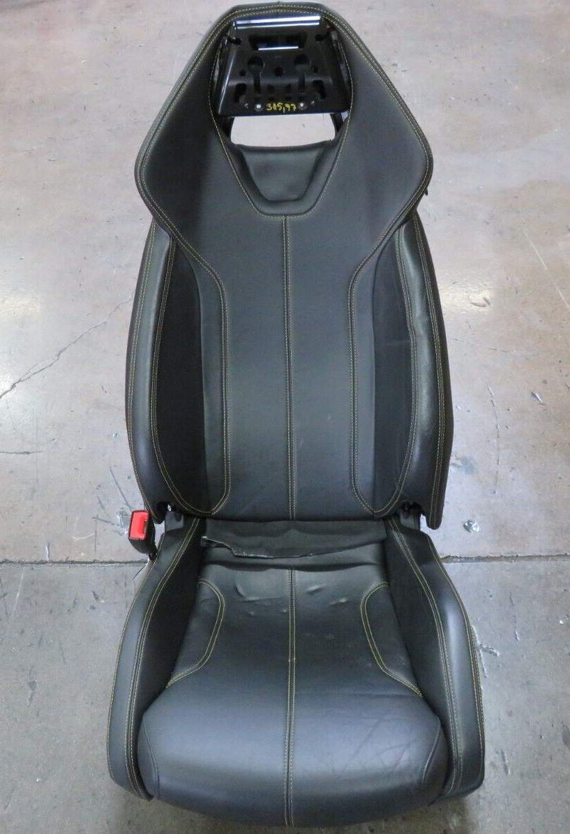 Lamborghini Huracan, LH, Front Seat, Black/Yellow Stitch, Used, Bad Leather