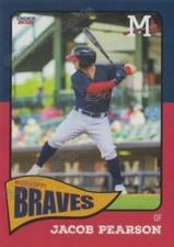 2021 Mississippi Braves Jacob Pearson RC Rookie Atlanta