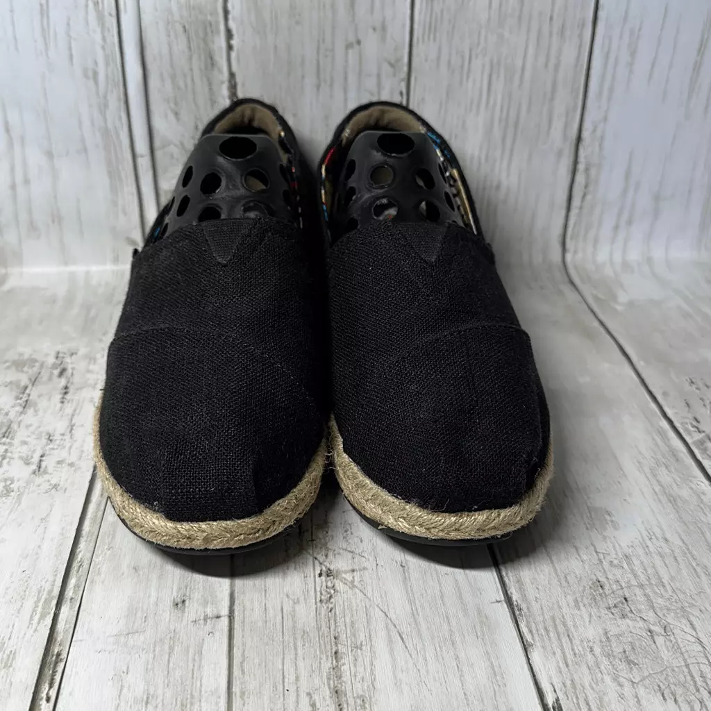 Bobs from Skechers Black Espadrille Slip on Memory Foam Arch
