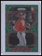 2022 Panini Prizm #246 Alejo Lopez Green Donut Circles Prizm