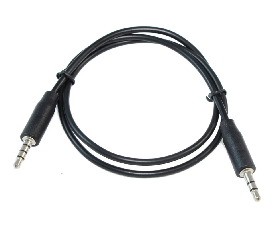 2ft 3.5mm TRS Male to 3.5mm TRRS Angled Male LINE LEVEL RECORDING Cable - Image 2 of 3