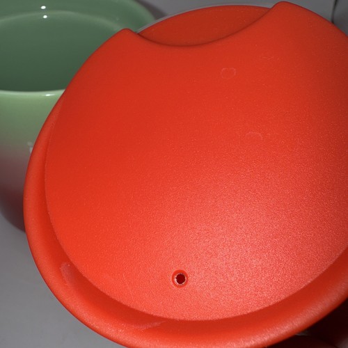 Starbucks Holiday 2020 Pearl Red Green Ombré Ceramic Cup Mug w/Lid 8oz - Picture 10 of 10