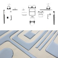 Innenraum Dekor Cockpit FüR VW Caddy III 2003-2010 Pre-Fl Aluminium Optik 21Tlg