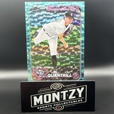 2024 Topps Series 2 Cal Quantrill Aqua Foil  #638 266/399 Colorado Rockies