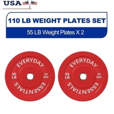 Olympic Bumper Plates High Density Rubber Durable Weight Plates Gym Workouts New