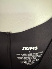 Skims Women's Body Long Slip Dress Onyx, Size Small NWT