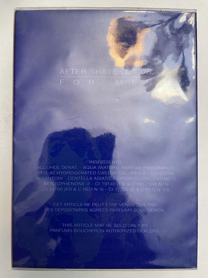 JAIPUR Homme Boucheron Loción After Shave Hombres Splash 3.4oz 100ml Sellada De Colección Foto 2 de 4