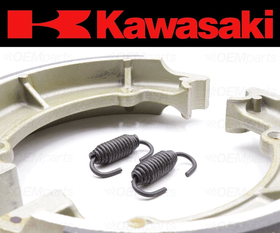 Set of (2) Kawasaki REAR Brake Shoes and Springs #42019-012 (See Fitment Chart) - Image 2 of 4