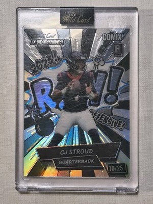 CJ Stroud 2023 Wild Card Alumination Comix  #d 10/25 Houston Texans