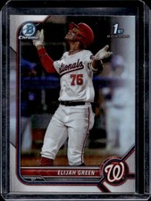 2022 Bowman Draft Elijah Green Chrome Refractor 1st Prospect #BDC-23a Nationals