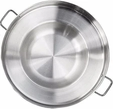 Large Mexican Style Wok Comal Cazo Griddle Fryer Chicharron Deep Fry Pan Stainle