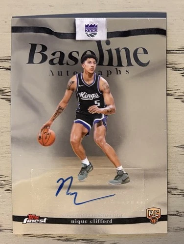 2025-26 Topps Finest NIQUE CLIFFORD Baseline Autographs RC