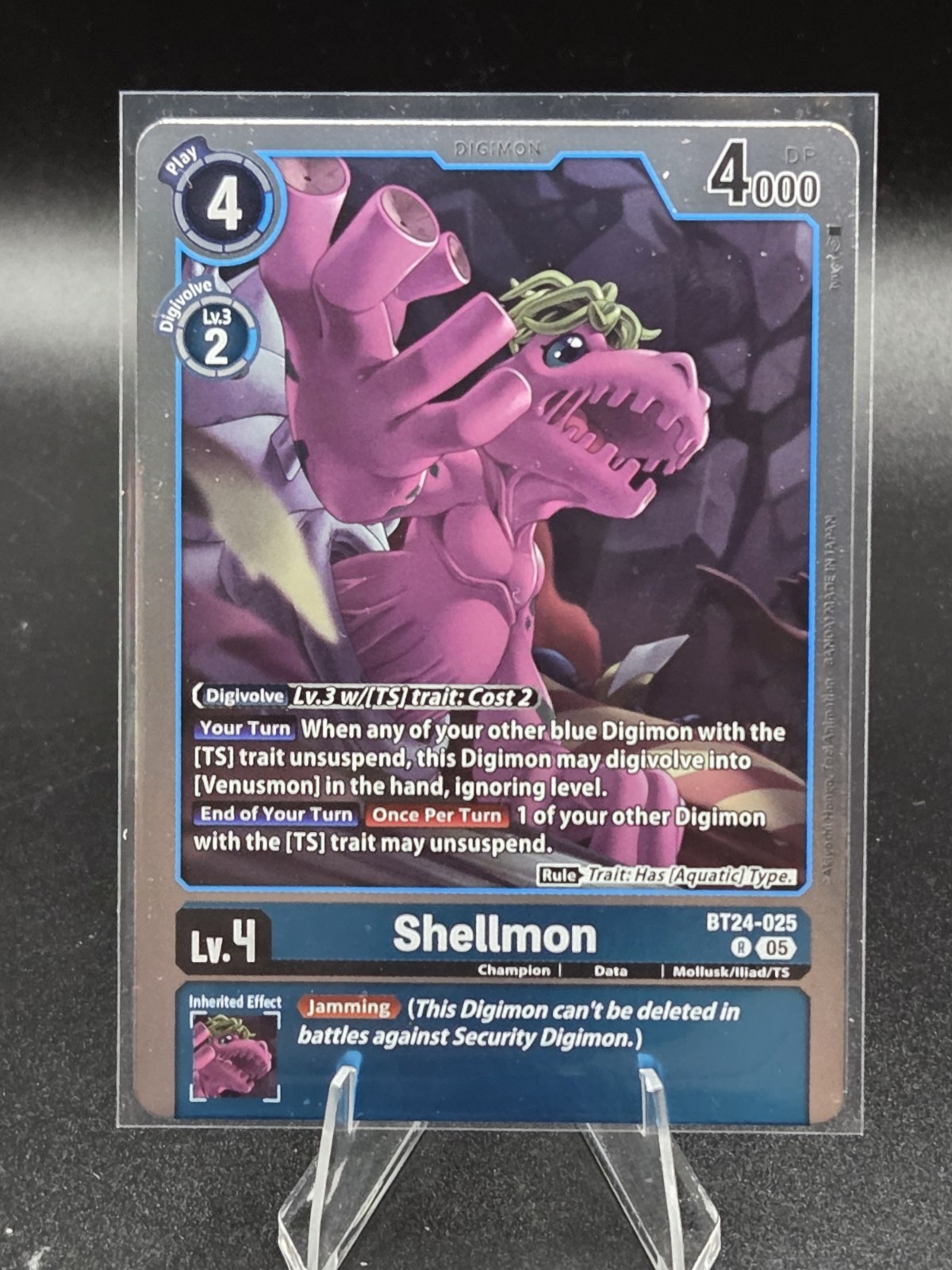 BT24-025 Shellmon Time Stranger Digimon Card Game