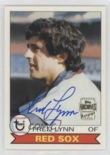 2002 Topps Archives Auto Fred Lynn #TAA-FL Auto 13gf