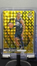 Cody Williams 2024-25 Panini Mosaic #207 Yellow Reactive Mosaic Prizm (RC)