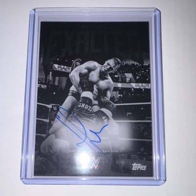 2025 Topps Exalted WWE Gunther RAW Black and White Signatures Autograph Card