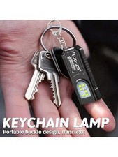 Powerful Mini LED Keychain Flashlight USB Rechargeable Waterproof EDC SOS Light