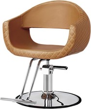 Salon Chair with Extra Wide Seat  Ergonomic Back Support - Hydraulic Adjustable