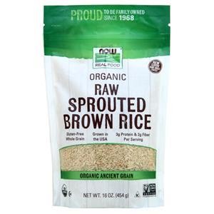 Now Organic Raw Sprouted Brown Rice 16 oz 2490₽