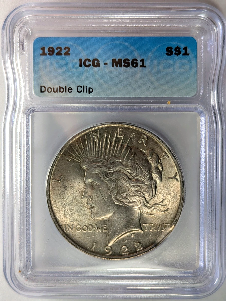 1922 年ICG 认证和平美元(1921-1935) | eBay