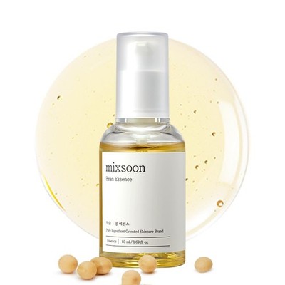 mixsoon Bohnenessenz 50 ml, Sojabohnenserum zur Befeuchtung und Pflege der Haut