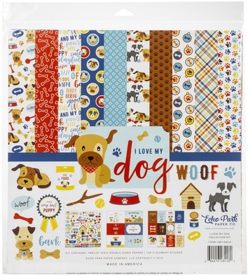 Echo Park Collection Kit 12''X12''-I Love My Dog