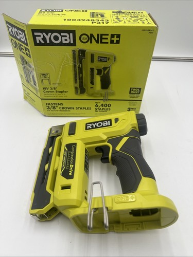 Ryobi P317 18V ONE+ Cordless Compression Drive 3/8 inch Crown Stapler