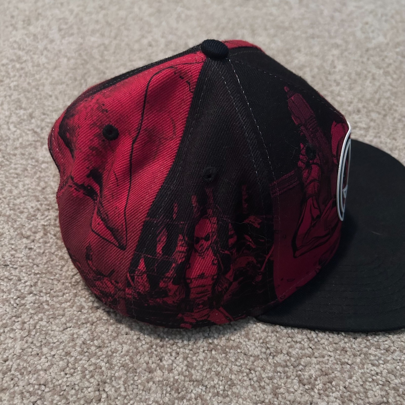 Marvel Comics Deadpool Hat Adjustable Snapback Re… - image 4