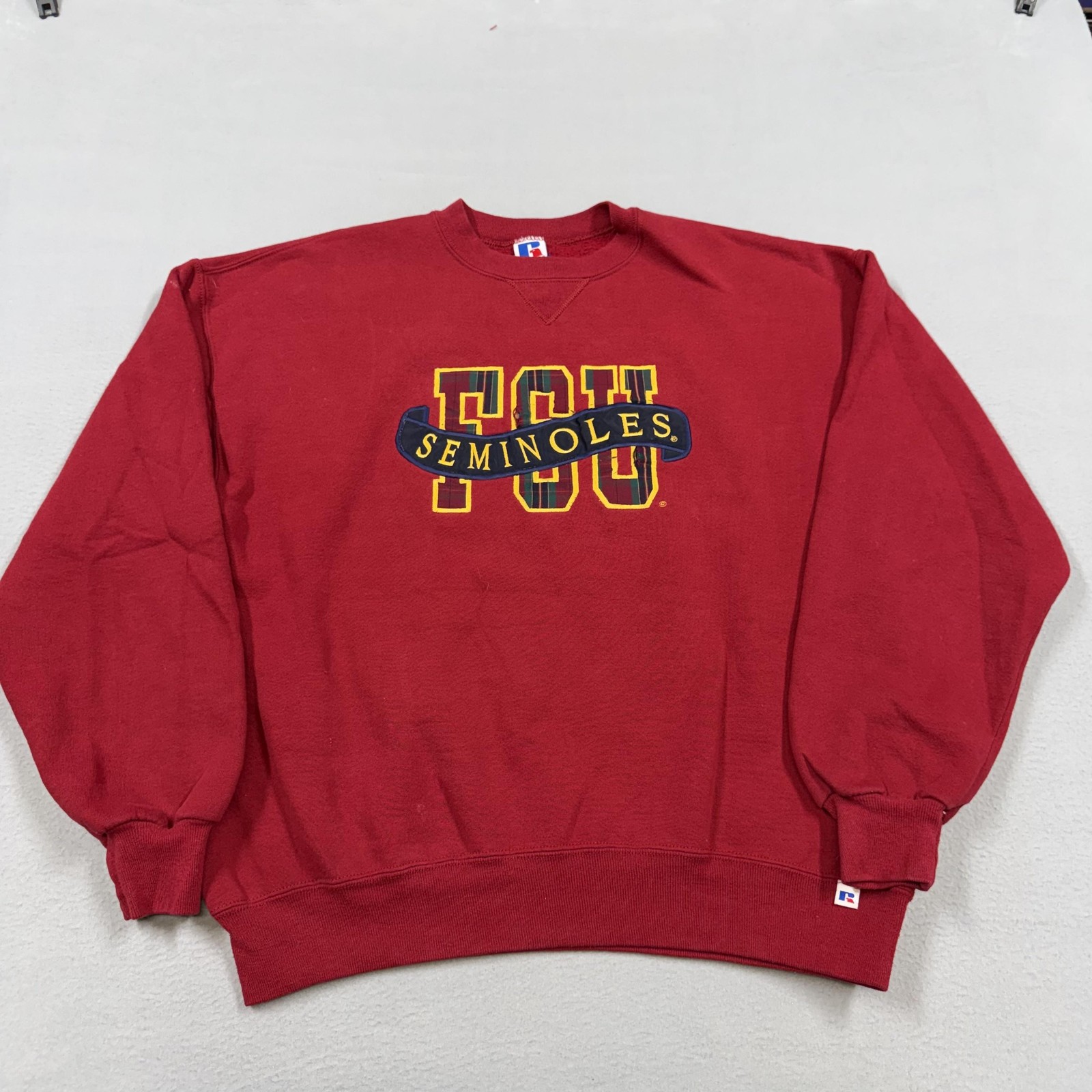 Vintage Florida State Seminoles Sweatshirt Mens XL Red Football Russell 90s