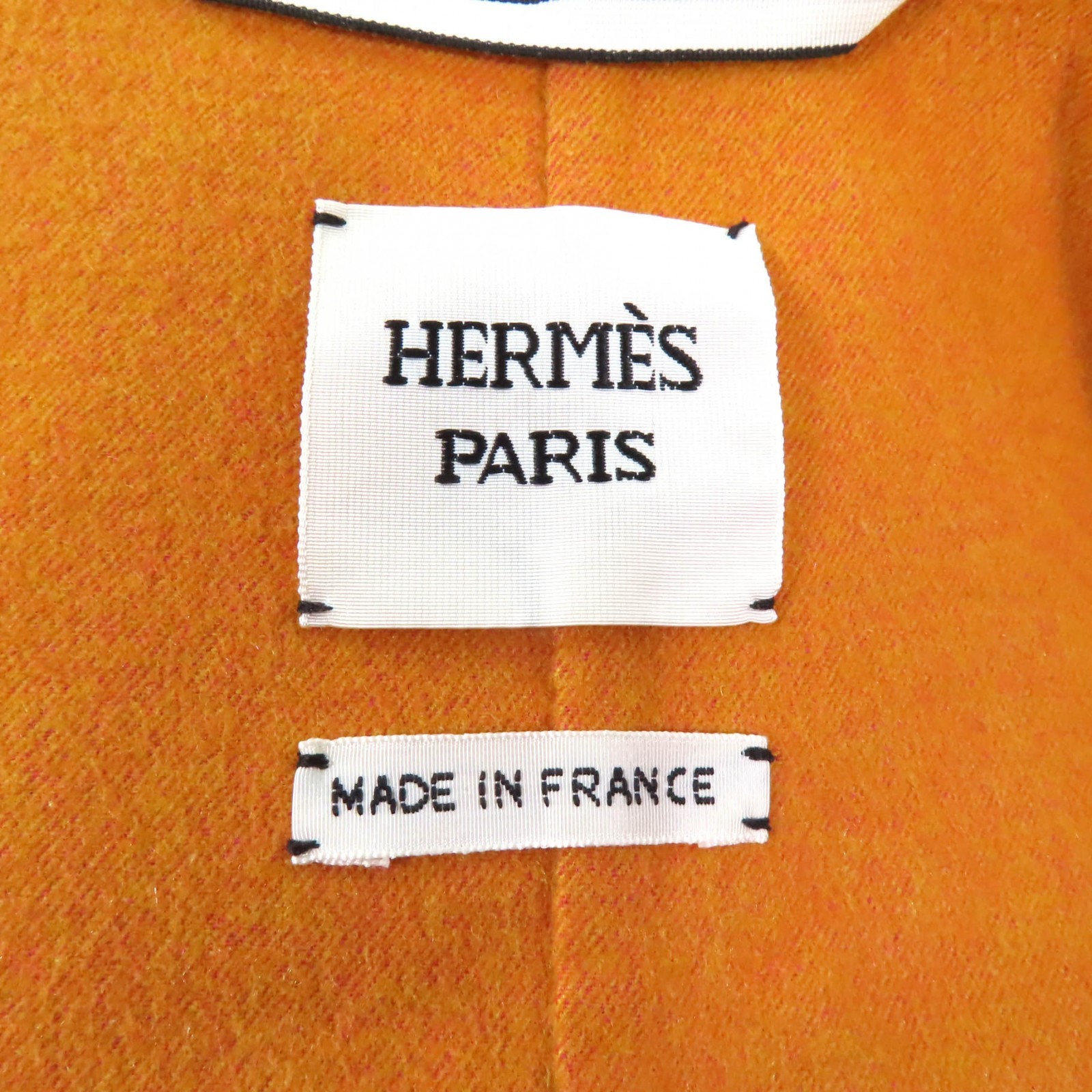 Excellent HERMES coat Double Face Zip Up Hooded Coat Brown cashmere Women 38... thumbnail 7