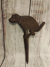 Cast Iron No Dog Poop Yard Sign