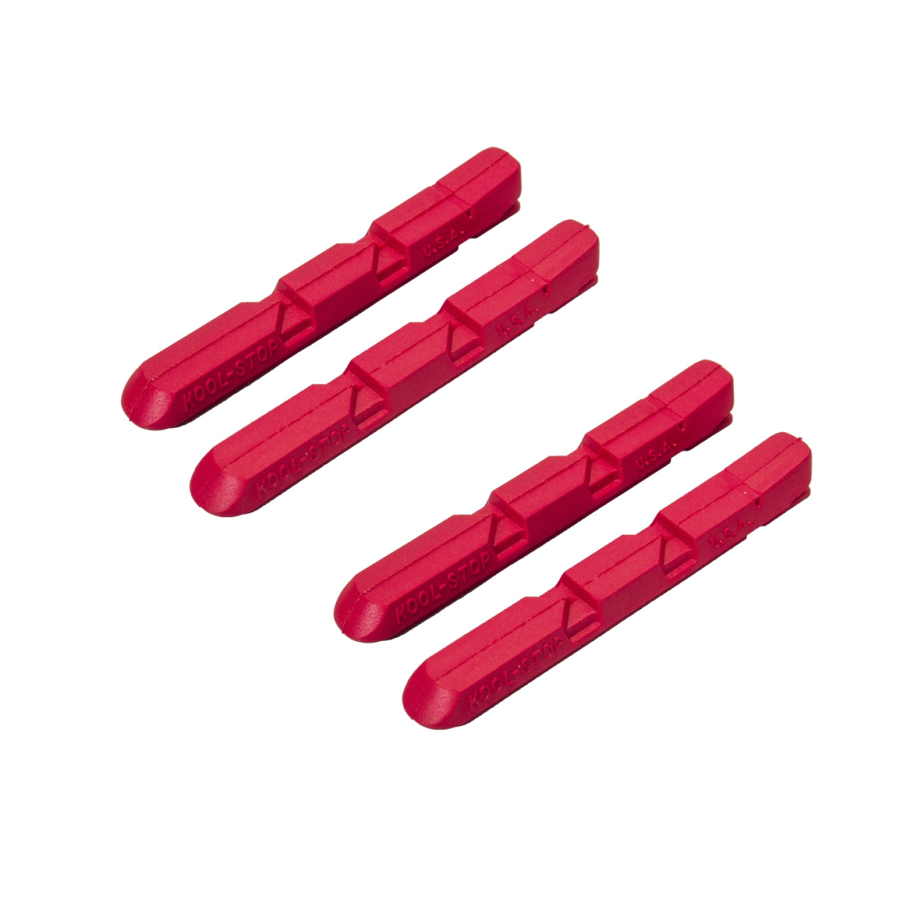 Pack of 2 Pairs of Kool-Stop Linear Pull Replacement Brake Pads Red 4890₽