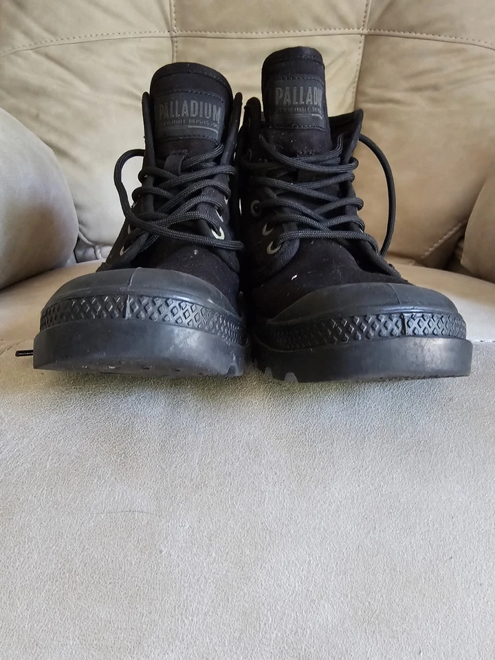 Palladium Black High-Top Boots Size M 6.5 W 7.5 - 8 - Image 2 of 4