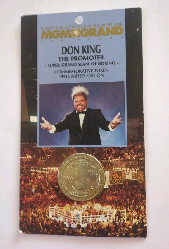 Don King The Promoter Commemorative Token 1994 Limited Edition MGM